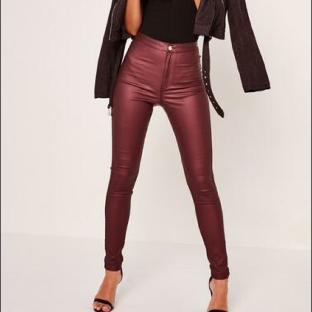 High waisted skinny jeans